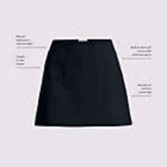 Lands End Womens 8 Blue Swim Skirt Nylon Spandex Travel Vacation Summer - Picture 9 of 11